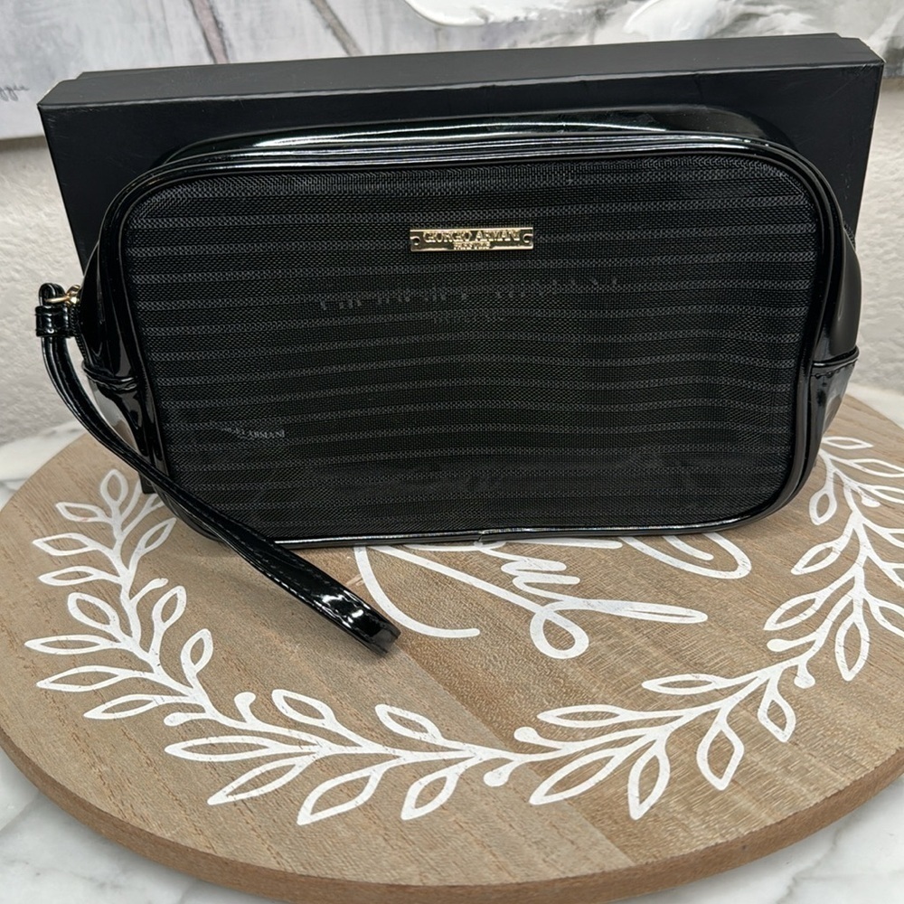 Giorgio Armani,box included BLACK & GOLD LOGO WRISLET
